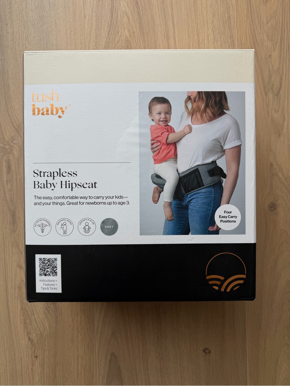 TushBaby Strapless Baby Hipseat